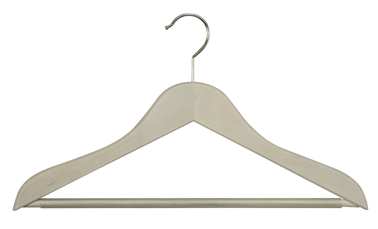 5 stk Træbøjle Classic RFS med whitewash effekt